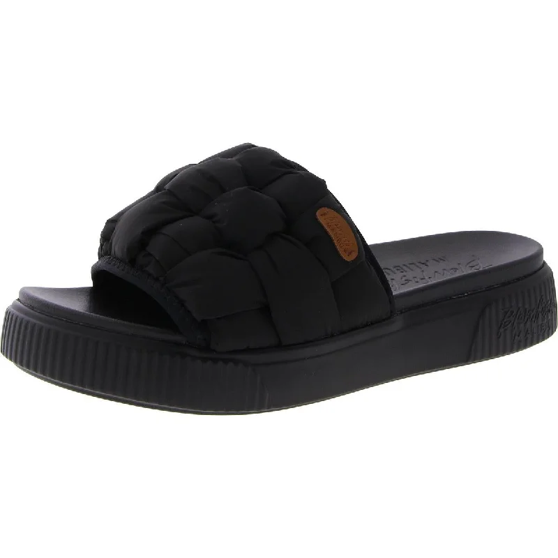 Elastic - Strap Women's Sandals with a Padded Toe in Teal for Easy On - and - OffBlowfish Womens Platform Slip On Slide Sandals Elastic - Strap Women's Sandals with a Padded Toe in Teal for Easy On - and - OffBlowfish Womens Platform Slip On Slide Sandals
