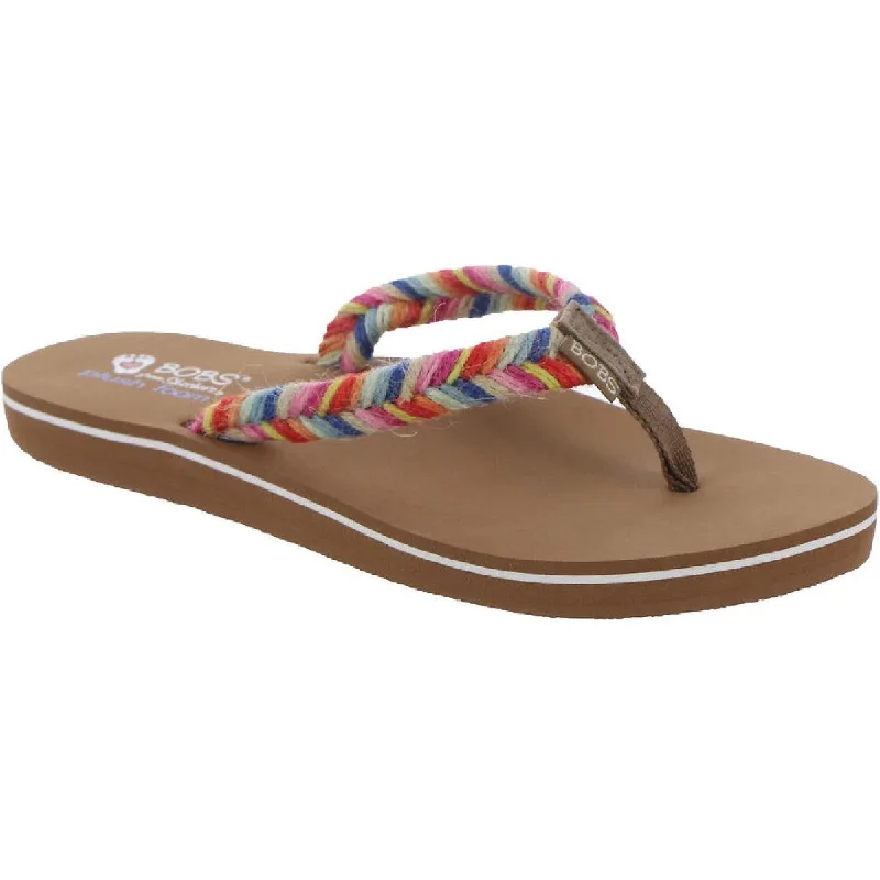 Women's Sandals with a Glitter - Coated Strap in Gold for a Sparkly Summer OutfitBOBS From Skechers Womens Bob's Sunset Braided Luv Slip On Plush Foam Flip-Flops Women's Sandals with a Glitter - Coated Strap in Gold for a Sparkly Summer OutfitBOBS From Skechers Womens Bob's Sunset Braided Luv Slip On Plush Foam Flip-Flops