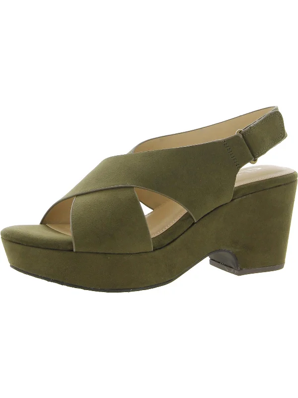 Women's Strappy Gladiator Sandals with Buckle Closures in Tan for a Boho LookCapital Womens Faux Suede Block Heel Slingback Sandals Women's Strappy Gladiator Sandals with Buckle Closures in Tan for a Boho LookCapital Womens Faux Suede Block Heel Slingback Sandals