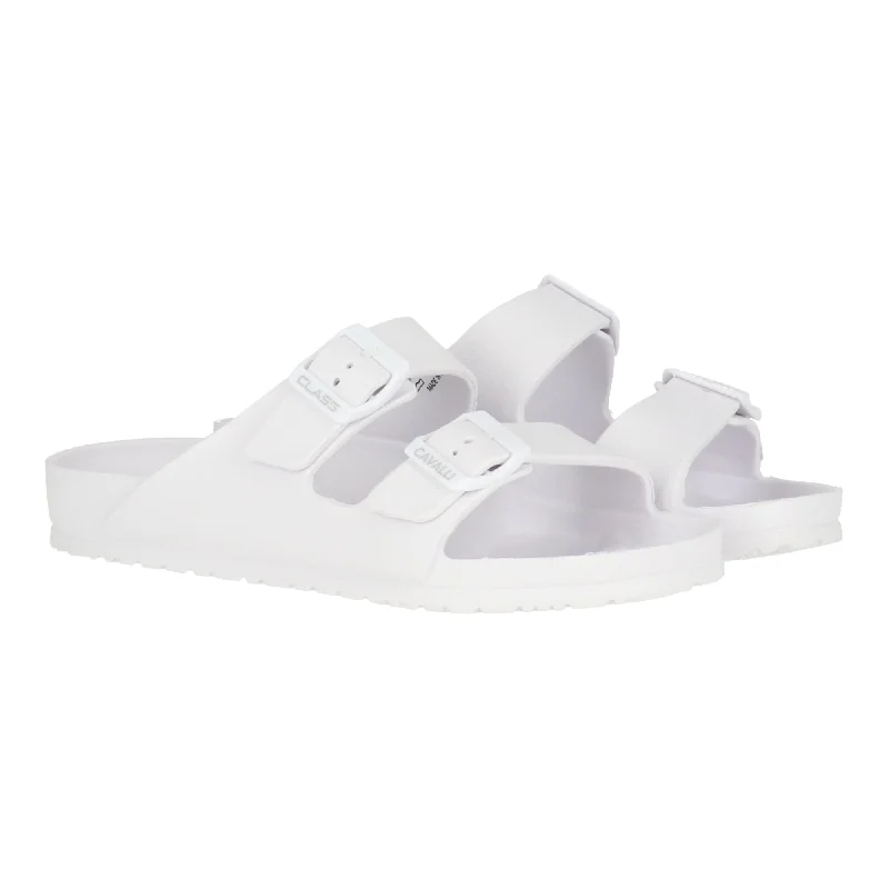 Women's Ankle - Strap Sandals with a Block Heel in Red for a Sophisticated StyleCavalli Class Women's White Sandal Women's Ankle - Strap Sandals with a Block Heel in Red for a Sophisticated StyleCavalli Class Women's White Sandal