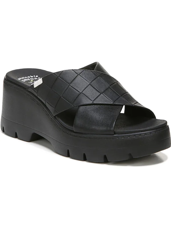 Child - Friendly Women's Sandals with a Secure Buckle in Purple for Moms on the GoCheckin High Womens Faux Leather Contour Flatbed Platform Sandals Child - Friendly Women's Sandals with a Secure Buckle in Purple for Moms on the GoCheckin High Womens Faux Leather Contour Flatbed Platform Sandals