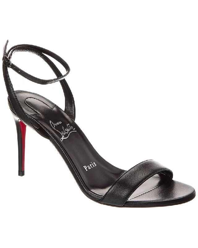 Adjustable Strap Women's Sandals with a Padded Heel in Pink for a Custom FitChristian Louboutin Loubigirl 85 Leather Sandal Adjustable Strap Women's Sandals with a Padded Heel in Pink for a Custom FitChristian Louboutin Loubigirl 85 Leather Sandal
