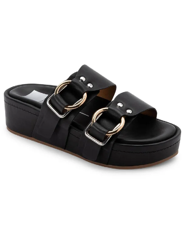 Child - Friendly Women's Sandals with a Secure Buckle in Purple for Moms on the GoCici Womens Faux Leather Banded Flatform Sandals
