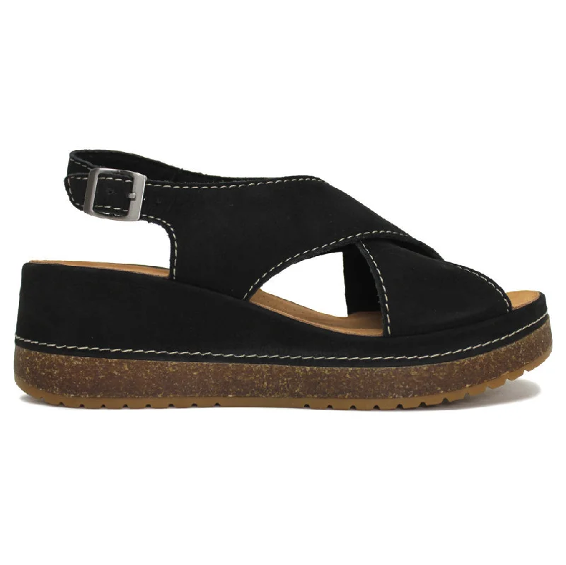 Orthopedic Women's Sandals with Arch Support in Gray for Foot HealthKassanda Step Nubuck Women's Wedge Slingback Sandals Orthopedic Women's Sandals with Arch Support in Gray for Foot HealthKassanda Step Nubuck Women's Wedge Slingback Sandals