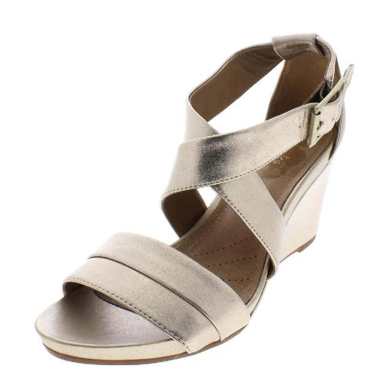Lightweight Women's Mesh - Paneled Sandals in Yellow for BreathabilityClarks Womens Acina Newport Leather Open Toe Wedge Sandals Lightweight Women's Mesh - Paneled Sandals in Yellow for BreathabilityClarks Womens Acina Newport Leather Open Toe Wedge Sandals
