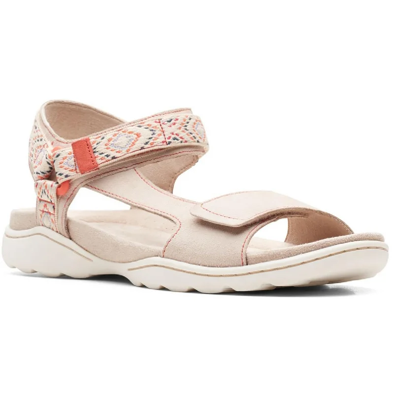Women's Flat Slide Sandals with a Memory Foam Insole in White for All - Day ComfortClarks Womens Amanda Step Open Toe Leather Slingback Sandals Women's Flat Slide Sandals with a Memory Foam Insole in White for All - Day ComfortClarks Womens Amanda Step Open Toe Leather Slingback Sandals