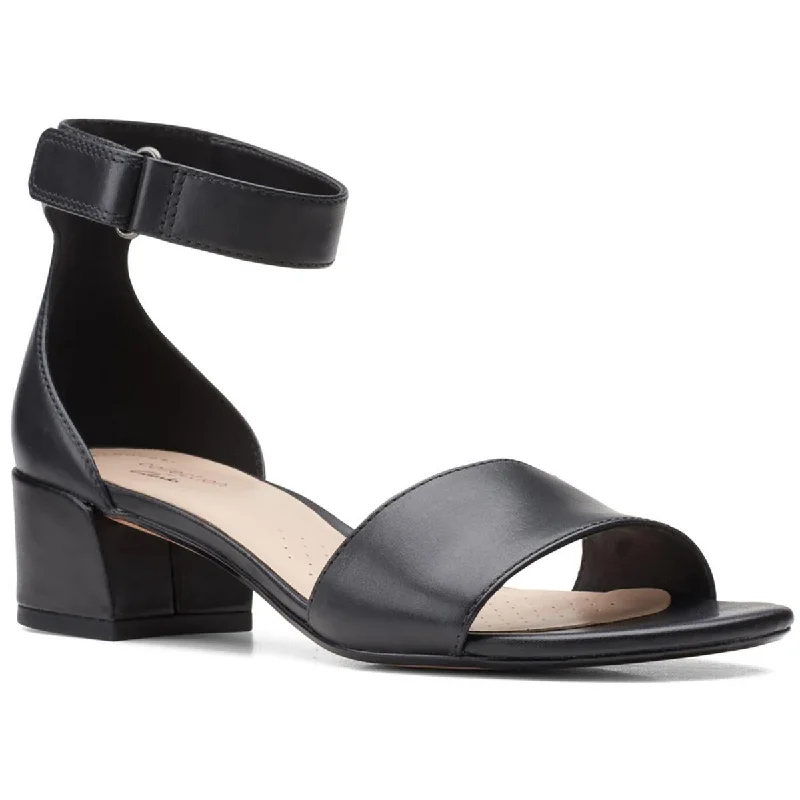 Shock - Absorbing Women's Sandals with a Soft Insole in Black for Active LifestylesClarks Womens Caroleigh Anya Padded Insole Leather Heels Shock - Absorbing Women's Sandals with a Soft Insole in Black for Active LifestylesClarks Womens Caroleigh Anya Padded Insole Leather Heels