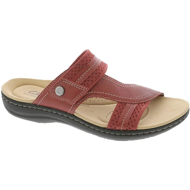 Women's Flat Slide Sandals with a Memory Foam Insole in White for All - Day ComfortClarks Womens Laurieann Cara Leather Slip-On Slide Sandals Women's Flat Slide Sandals with a Memory Foam Insole in White for All - Day ComfortClarks Womens Laurieann Cara Leather Slip-On Slide Sandals