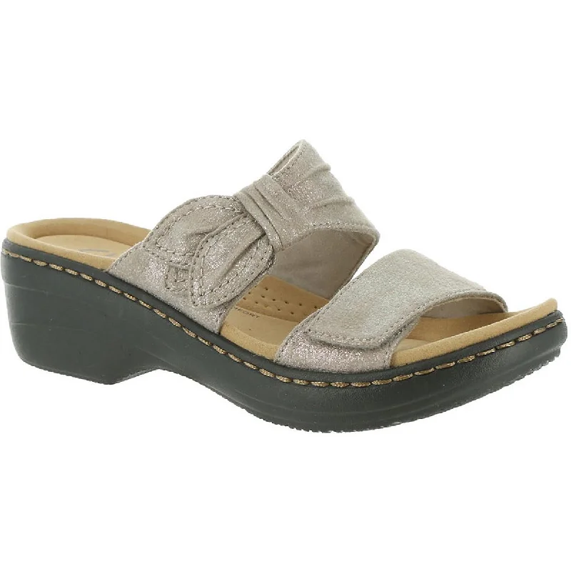 Women's Cork - Soled Espadrille Sandals with a Rope - Trimmed Upper in Navy for a Summer VibeClarks Womens Merliah Charm Open Toe Slip On Wedge Sandals Women's Cork - Soled Espadrille Sandals with a Rope - Trimmed Upper in Navy for a Summer VibeClarks Womens Merliah Charm Open Toe Slip On Wedge Sandals