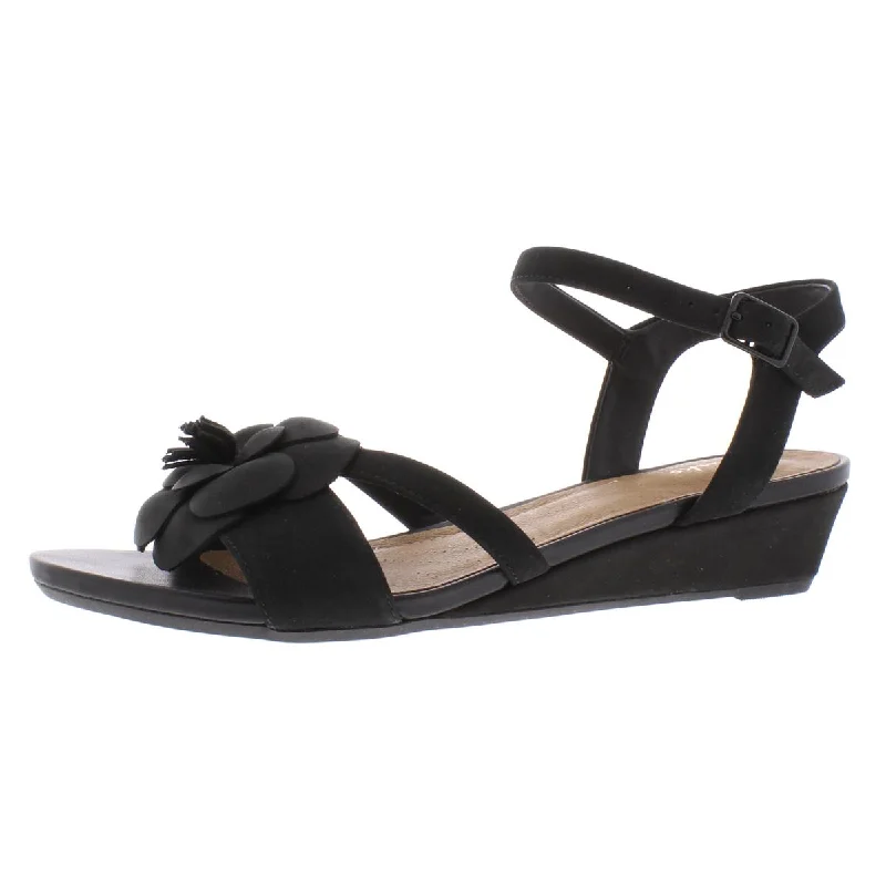 Women's Sandals with a Floral - Printed Upper in Pink for a Feminine Spring LookClarks Womens Parram Stella Nubuck Floral Wedges Women's Sandals with a Floral - Printed Upper in Pink for a Feminine Spring LookClarks Womens Parram Stella Nubuck Floral Wedges