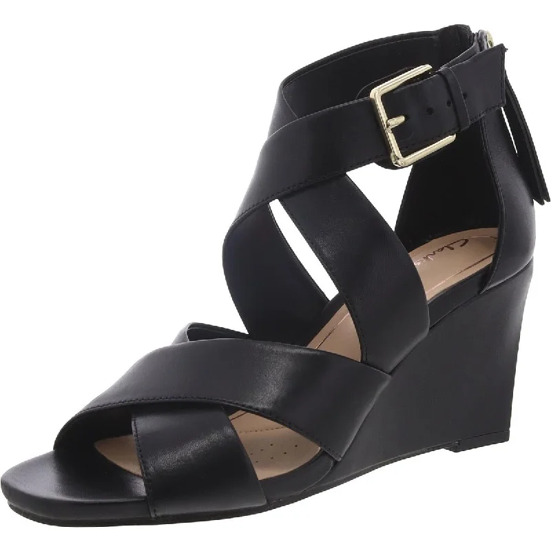 Sustainable Women's Recycled Material Sandals in Beige for Eco - Conscious ShoppersClarks Womens Ysabelle Jules Leather Ankle Strap Wedge Sandals Sustainable Women's Recycled Material Sandals in Beige for Eco - Conscious ShoppersClarks Womens Ysabelle Jules Leather Ankle Strap Wedge Sandals
