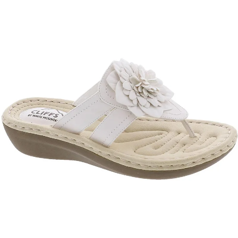 Women's Thong Sandals with a Beaded Design in Multicolor for a Beachy AestheticCliffs by White Mountain Womens Cassia Padded Insole Flip-Flop Wedge Sandals Women's Thong Sandals with a Beaded Design in Multicolor for a Beachy AestheticCliffs by White Mountain Womens Cassia Padded Insole Flip-Flop Wedge Sandals