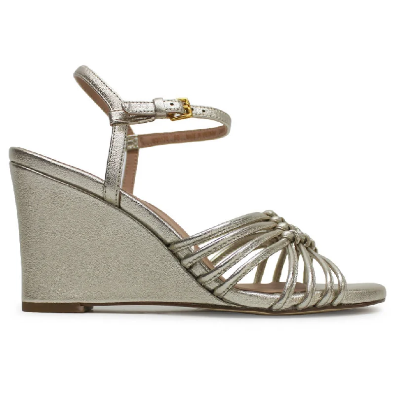 Women's Strappy Gladiator Sandals with Buckle Closures in Tan for a Boho LookJitney Knot Wedge Leather Women's Wedge Heels Sandals Women's Strappy Gladiator Sandals with Buckle Closures in Tan for a Boho LookJitney Knot Wedge Leather Women's Wedge Heels Sandals