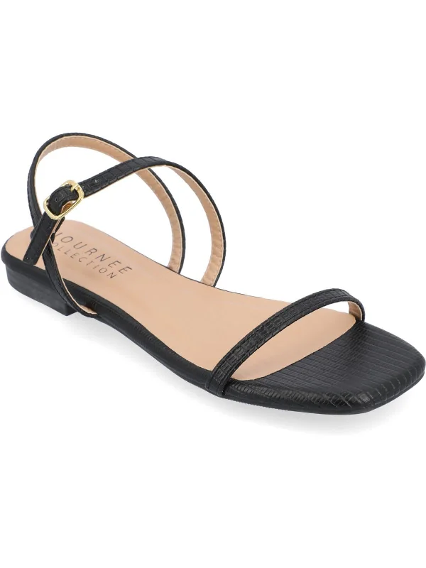 Women's Flat Slide Sandals with a Memory Foam Insole in White for All - Day ComfortCrishell Womens Faux Leather Warm Strappy Sandals Women's Flat Slide Sandals with a Memory Foam Insole in White for All - Day ComfortCrishell Womens Faux Leather Warm Strappy Sandals