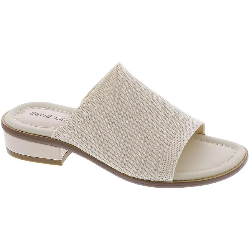 Anti - Slip Women's Sandals with a Grooved Sole in Green for Outdoor AdventuresDavid Tate Womens Maria Knit Slip-On Slide Sandals Anti - Slip Women's Sandals with a Grooved Sole in Green for Outdoor AdventuresDavid Tate Womens Maria Knit Slip-On Slide Sandals