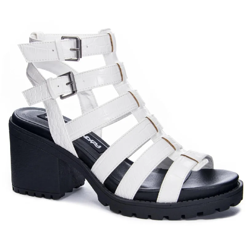 Women's Leather - Strapped Sandals with a Braided Detail in Brown for a Rustic AppealDirty Laundry Womens Fun Stuff Caged Heel Sandals Women's Leather - Strapped Sandals with a Braided Detail in Brown for a Rustic AppealDirty Laundry Womens Fun Stuff Caged Heel Sandals