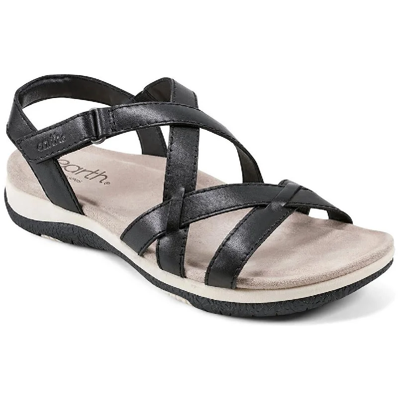 Women's Flat Slide Sandals with a Memory Foam Insole in White for All - Day ComfortEarth Origins Womens Sterling Leather Strappy Slingback Sandals Women's Flat Slide Sandals with a Memory Foam Insole in White for All - Day ComfortEarth Origins Womens Sterling Leather Strappy Slingback Sandals