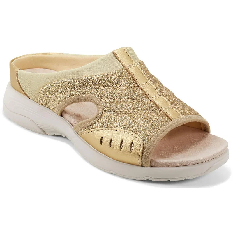 Women's Thong Sandals with a Beaded Design in Multicolor for a Beachy AestheticEasy Spirit Womens Traciee 3 Metallic Glitter Slide Sandals Women's Thong Sandals with a Beaded Design in Multicolor for a Beachy AestheticEasy Spirit Womens Traciee 3 Metallic Glitter Slide Sandals