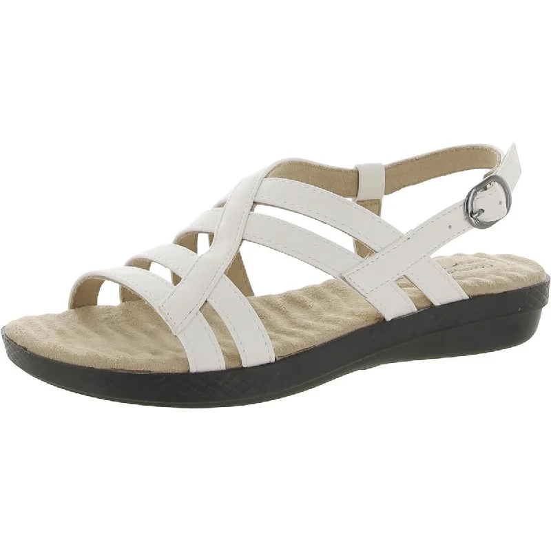 Women's Sandals with a Wedge Heel and a Tassel Detail in Orange for a Trendy LookEasy Street Womens Lobo Faux Leather Peep-Toe Slingback Sandals Women's Sandals with a Wedge Heel and a Tassel Detail in Orange for a Trendy LookEasy Street Womens Lobo Faux Leather Peep-Toe Slingback Sandals