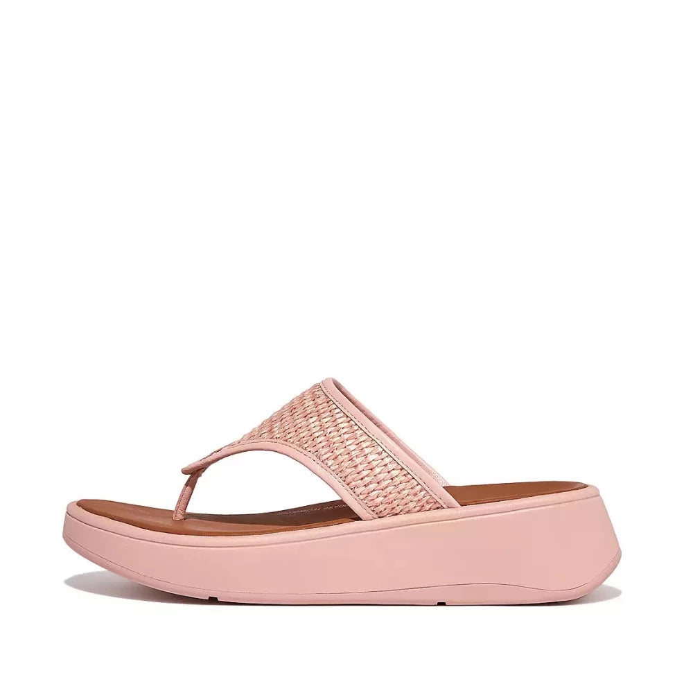 Women's Leather - Strapped Sandals with a Braided Detail in Brown for a Rustic AppealFitFlop Women's F-Mode Woven Raffia Pink Salt Women's Leather - Strapped Sandals with a Braided Detail in Brown for a Rustic AppealFitFlop Women's F-Mode Woven Raffia Pink Salt