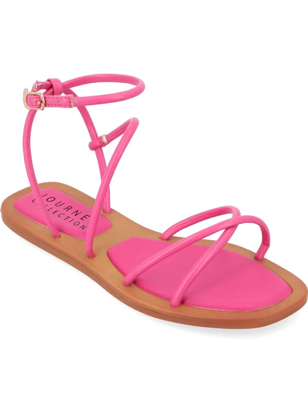 Women's Sandals with a Floral - Printed Upper in Pink for a Feminine Spring LookFarron Womens Faux Leather Strappy Sandals Women's Sandals with a Floral - Printed Upper in Pink for a Feminine Spring LookFarron Womens Faux Leather Strappy Sandals