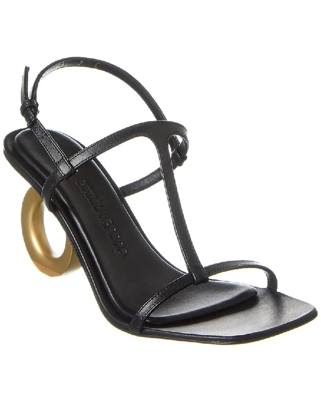 Women's Sandals with a Wedge Heel and a Tassel Detail in Orange for a Trendy LookFerragamo Elina Leather Sandal Women's Sandals with a Wedge Heel and a Tassel Detail in Orange for a Trendy LookFerragamo Elina Leather Sandal