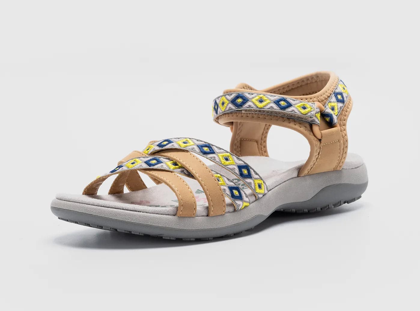 Lightweight Women's Mesh - Paneled Sandals in Yellow for BreathabilityFitVille Women's SunnyStrides Sandals V4 Lightweight Women's Mesh - Paneled Sandals in Yellow for BreathabilityFitVille Women's SunnyStrides Sandals V4