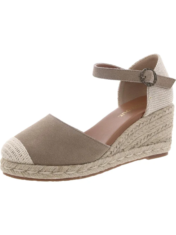 Plus Size Women's Wide - Width Platform Sandals in Black for Added Comfort and HeightFrances Womens Suede Ankle Strap Espadrilles Plus Size Women's Wide - Width Platform Sandals in Black for Added Comfort and HeightFrances Womens Suede Ankle Strap Espadrilles