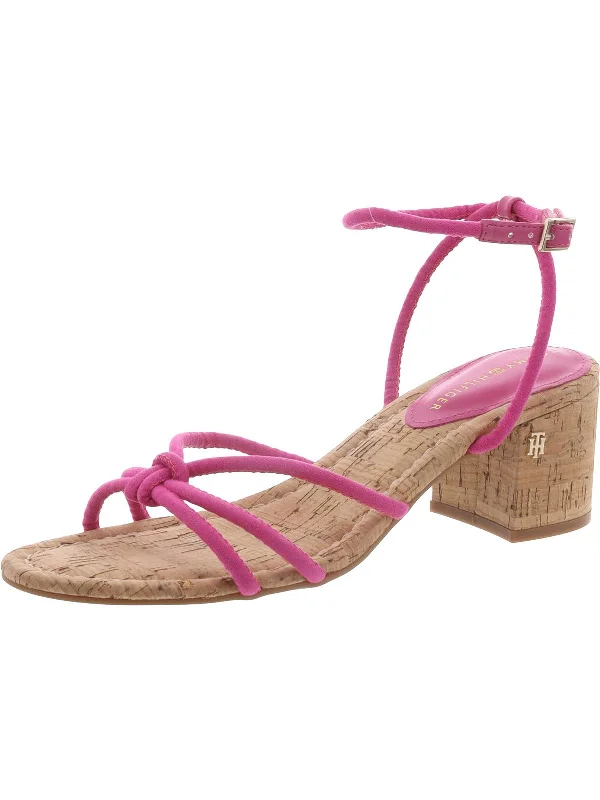 Elastic - Strap Women's Sandals with a Padded Toe in Teal for Easy On - and - OffGELA 2 Womens Strappy Knot Ankle Strap Elastic - Strap Women's Sandals with a Padded Toe in Teal for Easy On - and - OffGELA 2 Womens Strappy Knot Ankle Strap