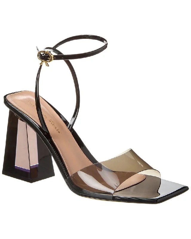 Women's Sandals with a Glitter - Coated Strap in Gold for a Sparkly Summer OutfitGianvito Rossi Cosmic 85 Vinyl & Patent Sandal Women's Sandals with a Glitter - Coated Strap in Gold for a Sparkly Summer OutfitGianvito Rossi Cosmic 85 Vinyl & Patent Sandal