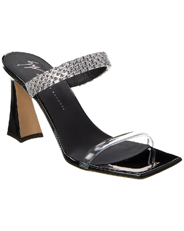 Women's Leather - Strapped Sandals with a Braided Detail in Brown for a Rustic AppealGiuseppe Zanotti Vanilla 85 Patent & Vinyl Sandal Women's Leather - Strapped Sandals with a Braided Detail in Brown for a Rustic AppealGiuseppe Zanotti Vanilla 85 Patent & Vinyl Sandal