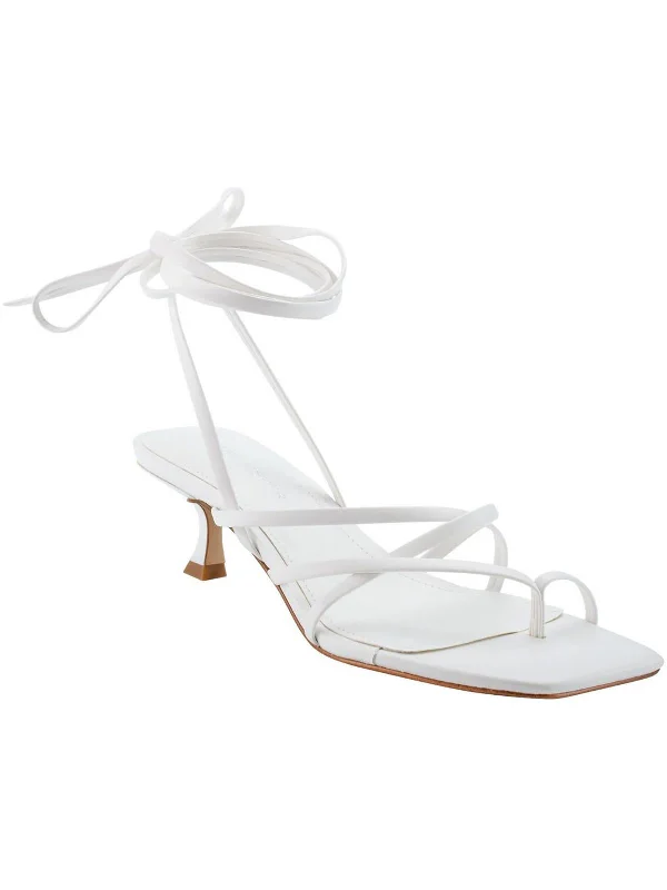 Women's Ankle - Strap Sandals with a Block Heel in Red for a Sophisticated StyleHeadway Womens Faux Leather Strappy Heels Women's Ankle - Strap Sandals with a Block Heel in Red for a Sophisticated StyleHeadway Womens Faux Leather Strappy Heels
