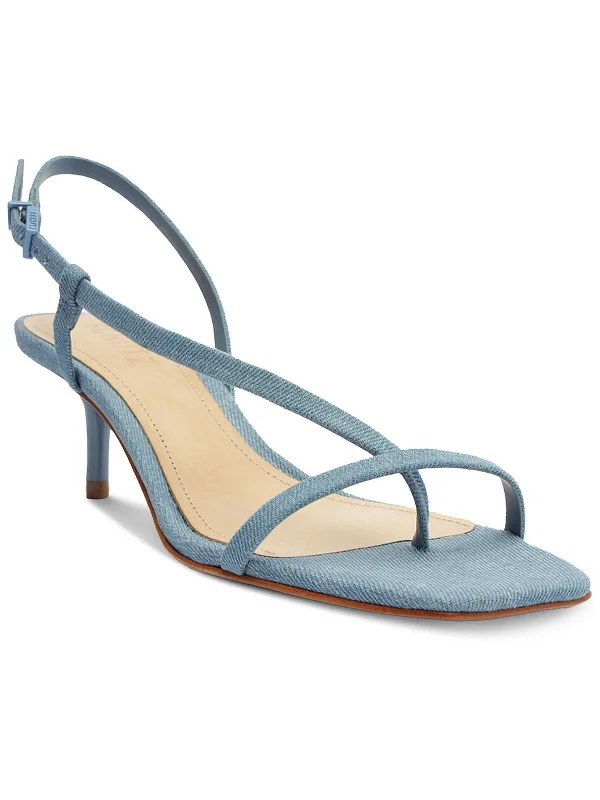 Anti - Slip Women's Sandals with a Grooved Sole in Green for Outdoor AdventuresHeloise Womens Denim Open Toe Slingback Sandals Anti - Slip Women's Sandals with a Grooved Sole in Green for Outdoor AdventuresHeloise Womens Denim Open Toe Slingback Sandals