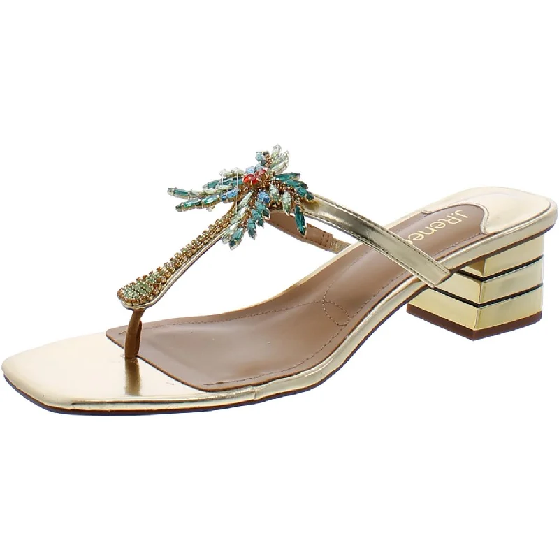 Waterproof Women's Rubber Beach Sandals with Arch Support in Blue for Water ActivitiesJ. Renee Womens Palmy Slip On Block Heel Heels Waterproof Women's Rubber Beach Sandals with Arch Support in Blue for Water ActivitiesJ. Renee Womens Palmy Slip On Block Heel Heels
