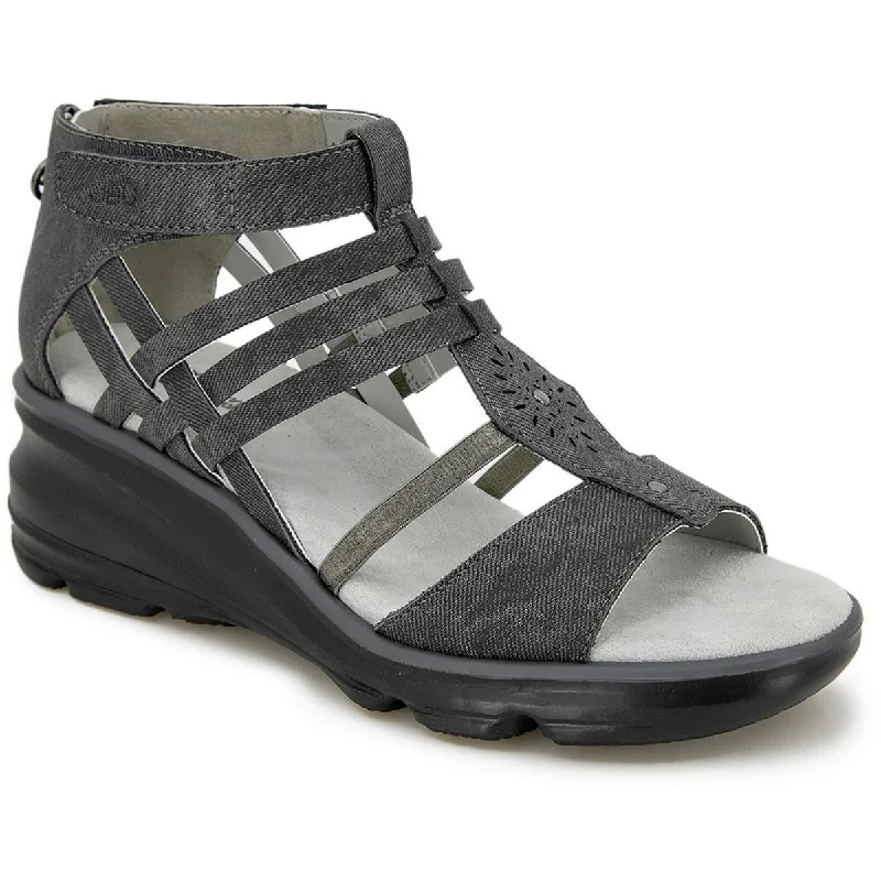 Plus Size Women's Wide - Width Platform Sandals in Black for Added Comfort and HeightJBU by Jambu Womens Orchid Warm Casual Strappy Sandals Plus Size Women's Wide - Width Platform Sandals in Black for Added Comfort and HeightJBU by Jambu Womens Orchid Warm Casual Strappy Sandals