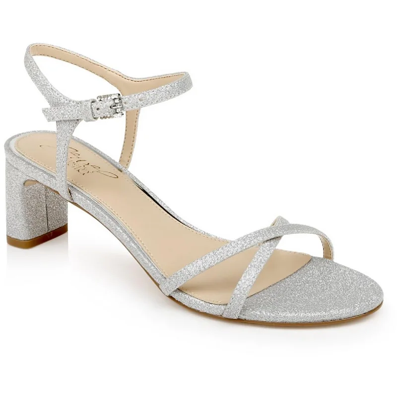 Anti - Slip Women's Sandals with a Grooved Sole in Green for Outdoor AdventuresJewel Badgley Mischka Womens Omari Glitter Dressy Heels Anti - Slip Women's Sandals with a Grooved Sole in Green for Outdoor AdventuresJewel Badgley Mischka Womens Omari Glitter Dressy Heels