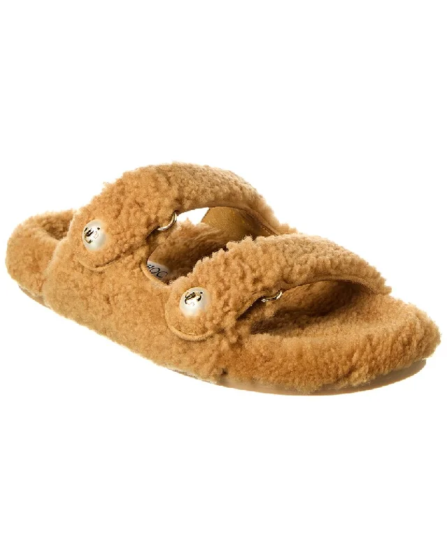Women's Leather - Strapped Sandals with a Braided Detail in Brown for a Rustic AppealJimmy Choo Fayence Shearling Sandal Women's Leather - Strapped Sandals with a Braided Detail in Brown for a Rustic AppealJimmy Choo Fayence Shearling Sandal