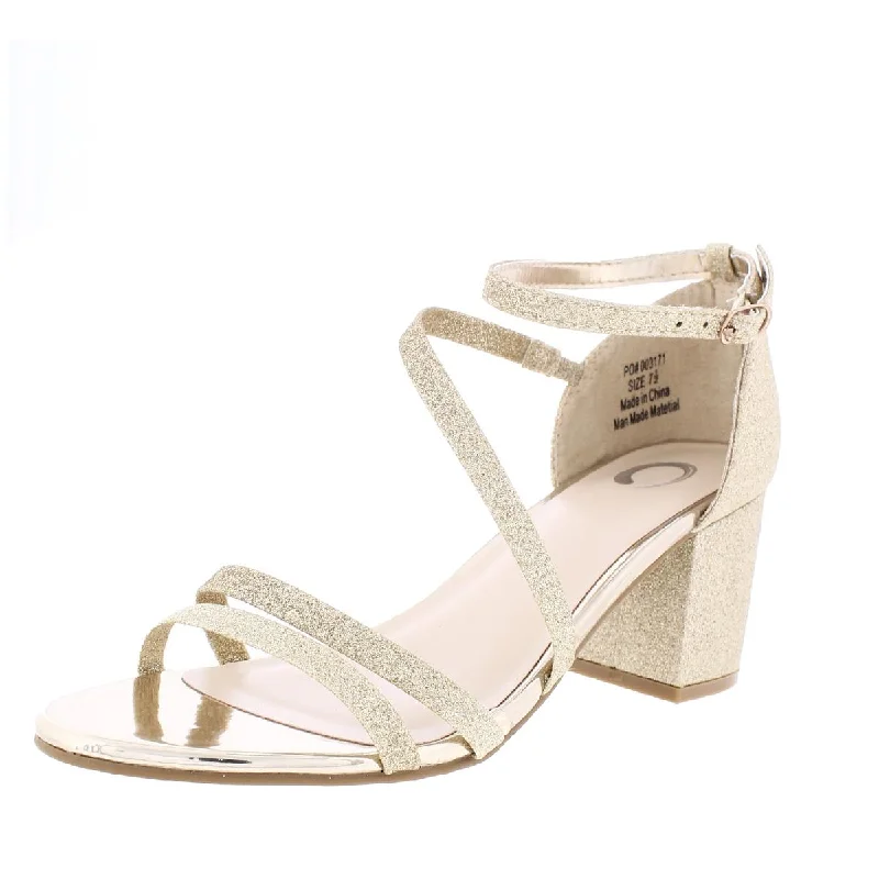 Women's Sandals with a Wedge Heel and a Tassel Detail in Orange for a Trendy LookJournee Collection Womens Glitter Ankle Strap Heels Women's Sandals with a Wedge Heel and a Tassel Detail in Orange for a Trendy LookJournee Collection Womens Glitter Ankle Strap Heels