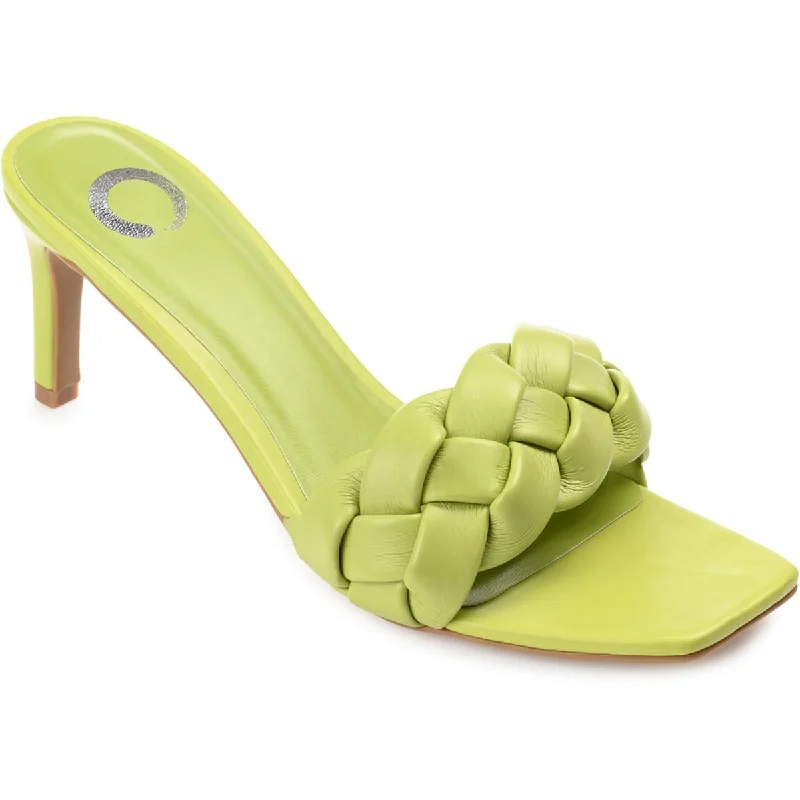 Child - Friendly Women's Sandals with a Secure Buckle in Purple for Moms on the GoJournee Collection Womens Hattie Faux Leather Slip On Heels Child - Friendly Women's Sandals with a Secure Buckle in Purple for Moms on the GoJournee Collection Womens Hattie Faux Leather Slip On Heels