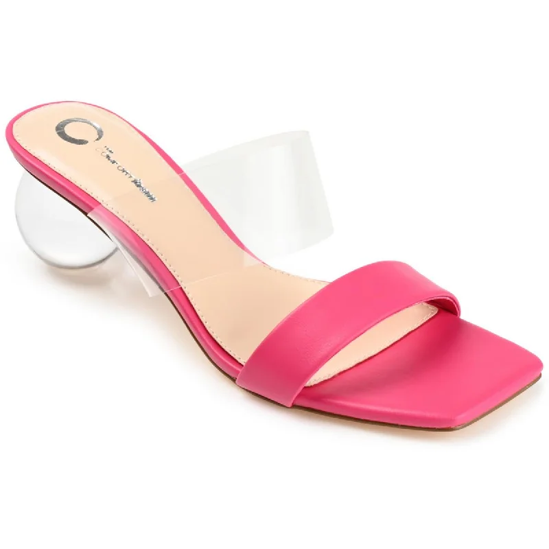 Plus Size Women's Wide - Width Platform Sandals in Black for Added Comfort and HeightJournee Collection Womens July Faux Leather Open Toe Slide Sandals Plus Size Women's Wide - Width Platform Sandals in Black for Added Comfort and HeightJournee Collection Womens July Faux Leather Open Toe Slide Sandals