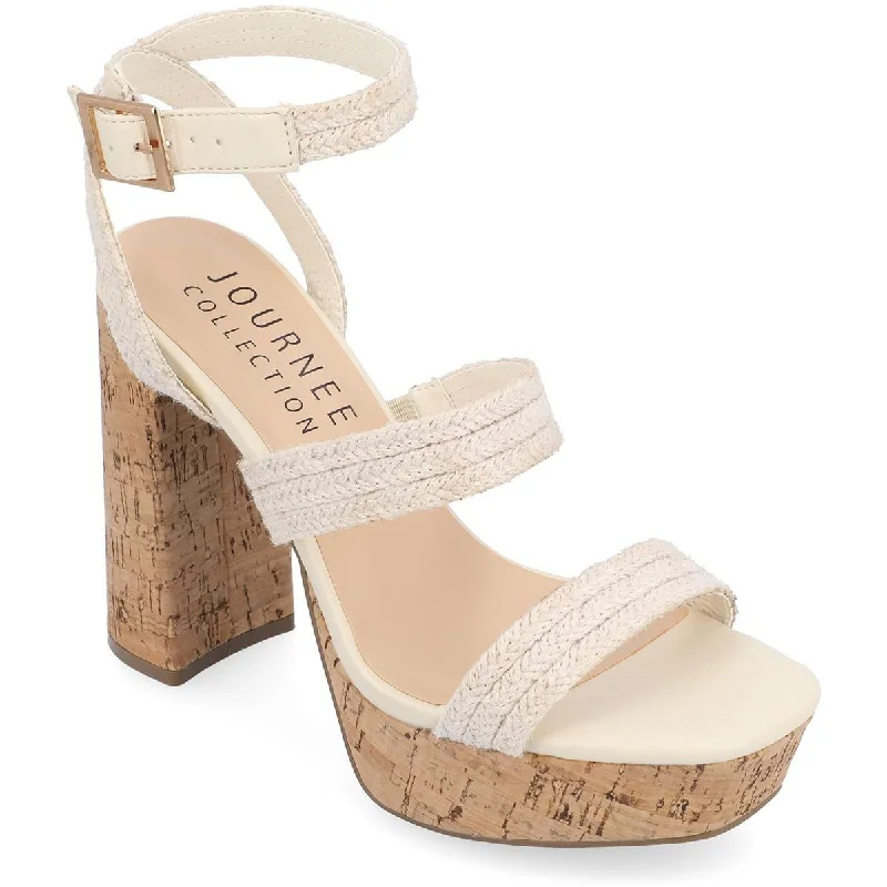 Adjustable Strap Women's Sandals with a Padded Heel in Pink for a Custom FitJournee Collection Womens SIENNE Dressy Lifestyle Strappy Sandals Adjustable Strap Women's Sandals with a Padded Heel in Pink for a Custom FitJournee Collection Womens SIENNE Dressy Lifestyle Strappy Sandals
