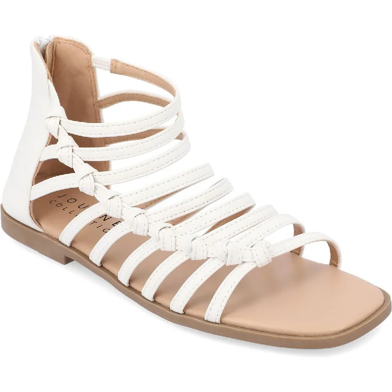 Lightweight Women's Mesh - Paneled Sandals in Yellow for BreathabilityJournee Collection Womens Square toe Flat Flatform Sandals Lightweight Women's Mesh - Paneled Sandals in Yellow for BreathabilityJournee Collection Womens Square toe Flat Flatform Sandals