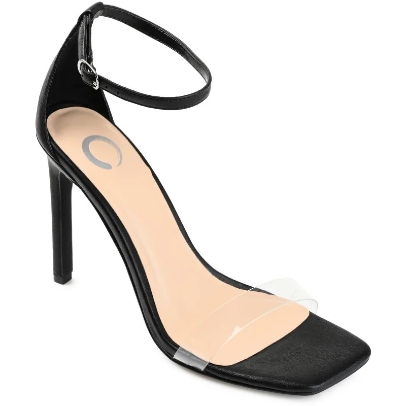 Women's Flat Slide Sandals with a Memory Foam Insole in White for All - Day ComfortJournee Collection Womens Square toe Stiletto Heels Women's Flat Slide Sandals with a Memory Foam Insole in White for All - Day ComfortJournee Collection Womens Square toe Stiletto Heels