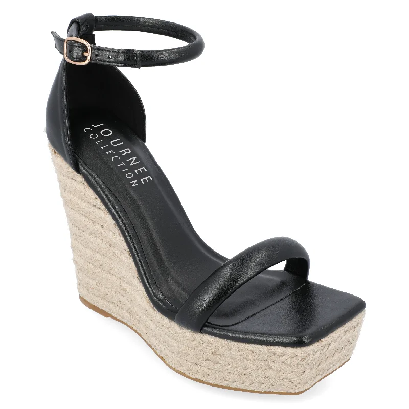 Women's Leather - Strapped Sandals with a Braided Detail in Brown for a Rustic AppealJournee Collection Women's Tru Comfort Foam Olesia Sandals Women's Leather - Strapped Sandals with a Braided Detail in Brown for a Rustic AppealJournee Collection Women's Tru Comfort Foam Olesia Sandals