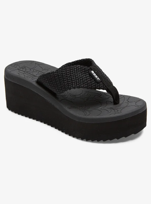 Women's Flat Slide Sandals with a Memory Foam Insole in White for All - Day ComfortKallie II Sandals - Black Women's Flat Slide Sandals with a Memory Foam Insole in White for All - Day ComfortKallie II Sandals - Black