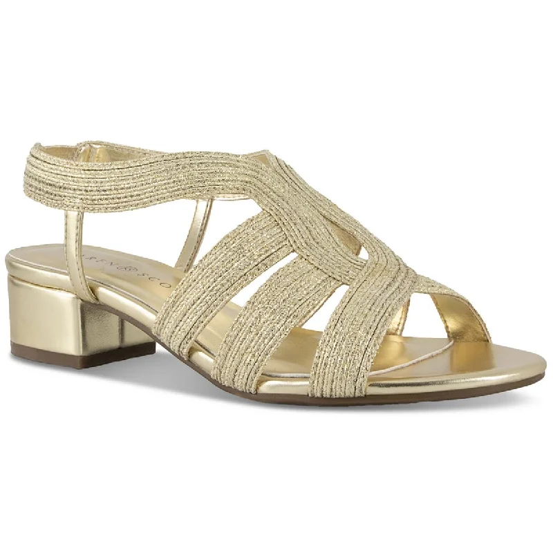 Women's Ankle - Strap Sandals with a Block Heel in Red for a Sophisticated StyleKaren Scott Womens Nathenaa Slingback Ankle Strap Slingback Sandals Women's Ankle - Strap Sandals with a Block Heel in Red for a Sophisticated StyleKaren Scott Womens Nathenaa Slingback Ankle Strap Slingback Sandals