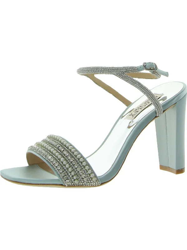 Elastic - Strap Women's Sandals with a Padded Toe in Teal for Easy On - and - OffKari Womens Slip On Dressy Heels Elastic - Strap Women's Sandals with a Padded Toe in Teal for Easy On - and - OffKari Womens Slip On Dressy Heels