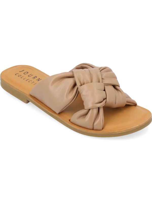 Women's Sandals with a Wedge Heel and a Tassel Detail in Orange for a Trendy LookKianna Womens Faux Leather Slip On Slide Sandals Women's Sandals with a Wedge Heel and a Tassel Detail in Orange for a Trendy LookKianna Womens Faux Leather Slip On Slide Sandals