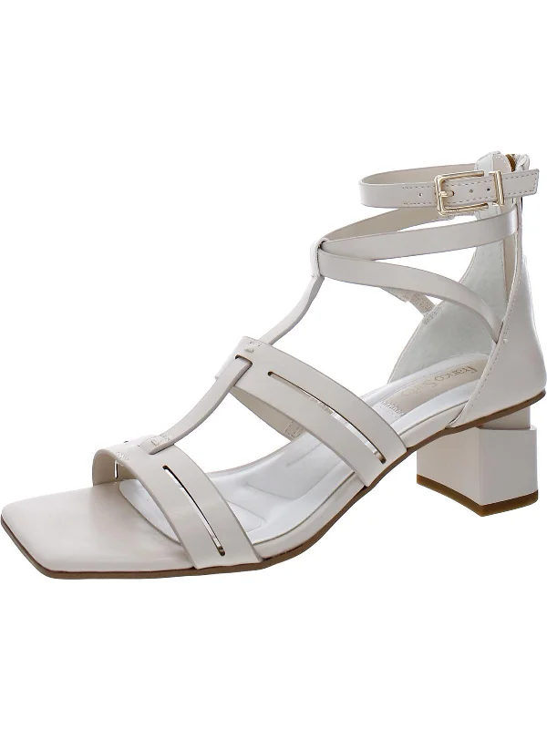 Women's Strappy Gladiator Sandals with Buckle Closures in Tan for a Boho LookKorie Womens Faux Leather Square Toe Heels Women's Strappy Gladiator Sandals with Buckle Closures in Tan for a Boho LookKorie Womens Faux Leather Square Toe Heels