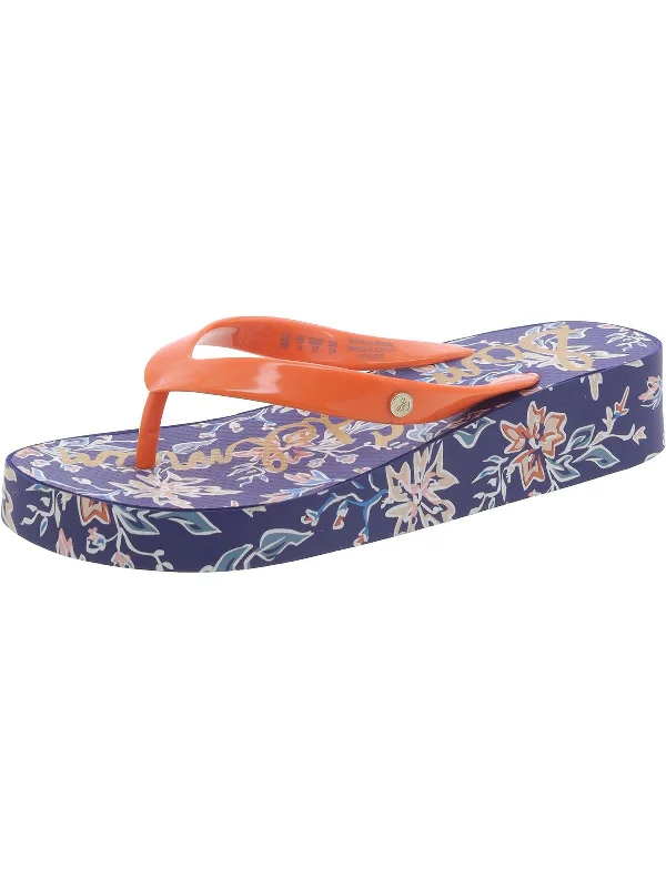 Women's Sandals with a Floral - Printed Upper in Pink for a Feminine Spring LookKylee Womens Thong Wedge Thong Sandals Women's Sandals with a Floral - Printed Upper in Pink for a Feminine Spring LookKylee Womens Thong Wedge Thong Sandals